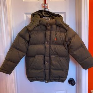 Polo Ralph Lauren Boys Down Puffer Coat, Olive (6)